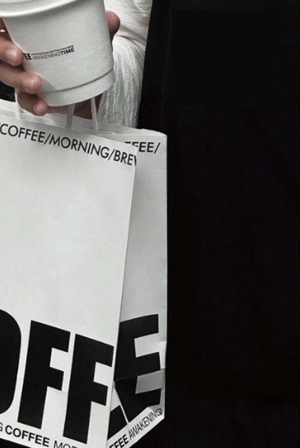 餐飲外帶包裝情境展示（紙杯、紙袋、餐盒）