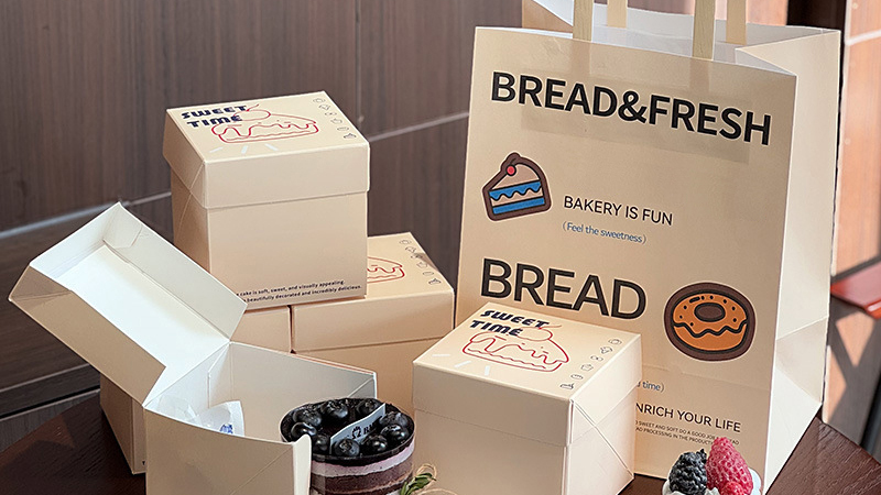 烘焙甜點包裝情境（點心袋、甜點盒、蛋糕盒）